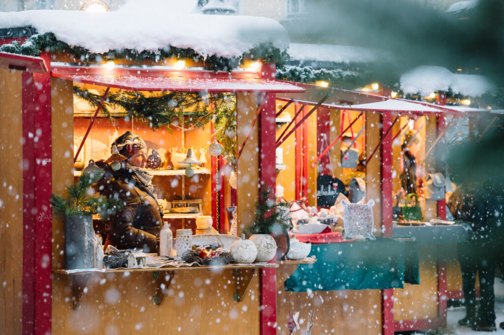 Stand am Adventmarkt in Altenmarkt