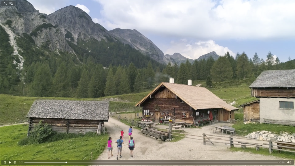 Screenshot eines Imagefilms der Urlaubsregion Altenmarkt/Zauchensee